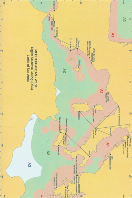 Карта морских районов ГМССБ